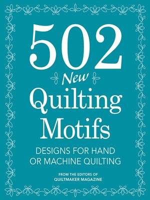 cover image of 502 New Quilting Motifs